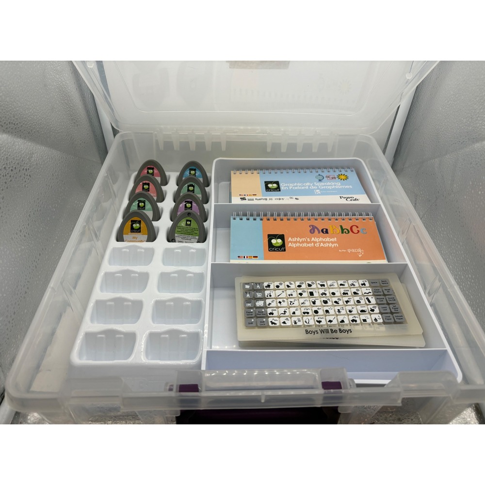 8Cricut Cartridges for Scrapbooking Various Themes w/Handbooks Keyboard Overlays